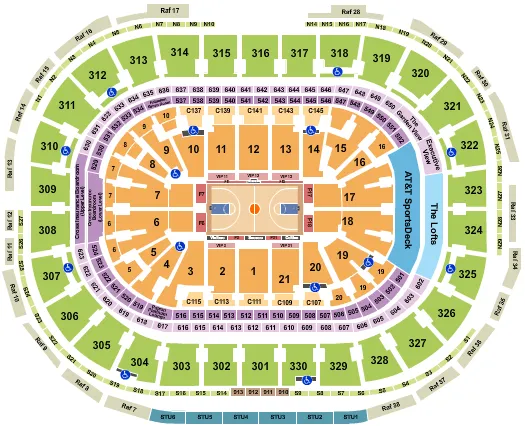seating chart for TD Garden - Basketball RO - eventticketscenter.com