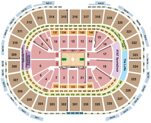 Basketball Seating Map