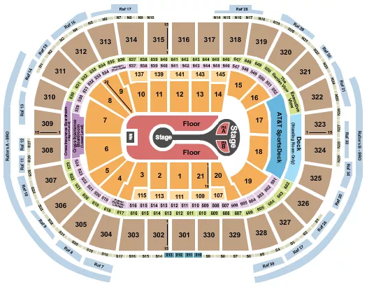 seating chart for TD Garden - Benson Boone - eventticketscenter.com