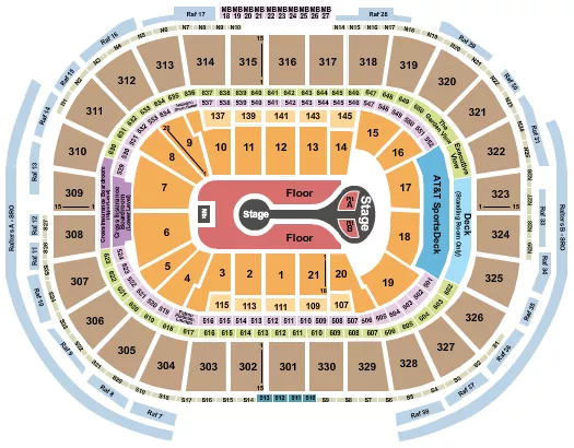 seating chart for TD Garden - Benson Boone - eventticketscenter.com