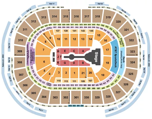seating chart for TD Garden - Cardi B - eventticketscenter.com