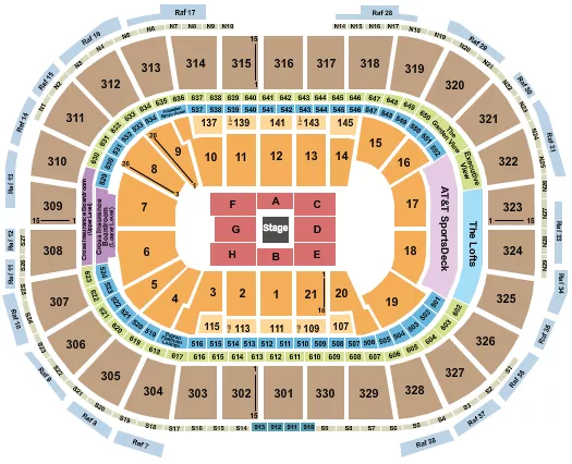 seating chart for TD Garden - CenterStage - eventticketscenter.com