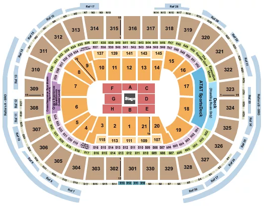 seating chart for TD Garden - CenterStage - eventticketscenter.com
