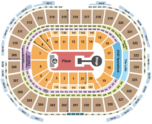 seating chart for TD Garden - Childish Gambino - eventticketscenter.com