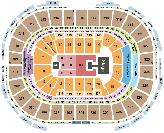 seating chart for TD Garden - Demi Lovato - eventticketscenter.com