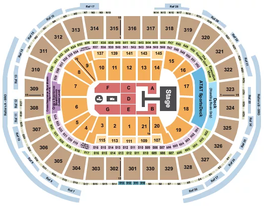 seating chart for TD Garden - Descendants & Zombies - eventticketscenter.com