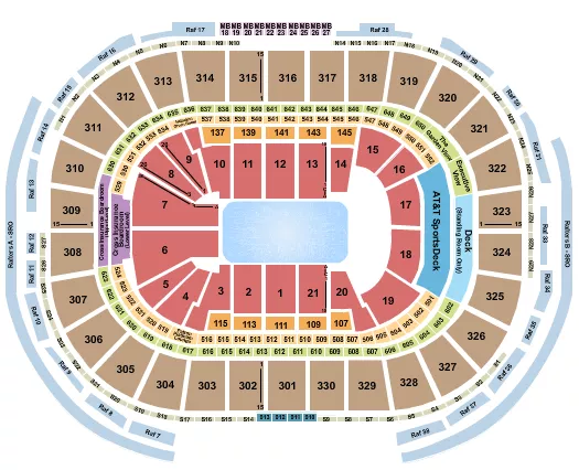seating chart for TD Garden - Disney on Ice - eventticketscenter.com