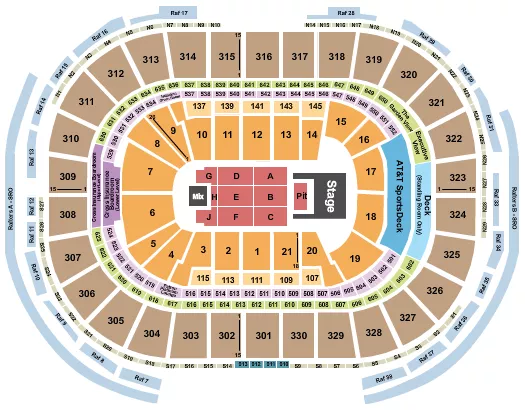 seating chart for TD Garden - Doja Cat - eventticketscenter.com