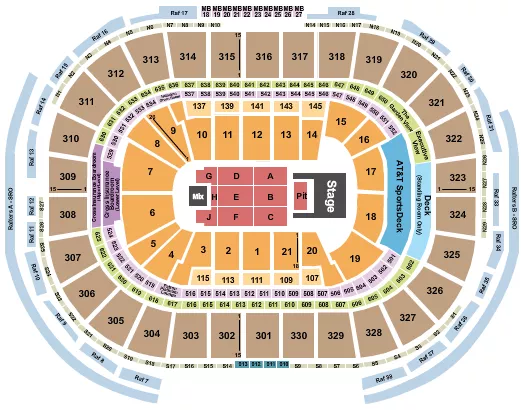 seating chart for TD Garden - Doja Cat - eventticketscenter.com