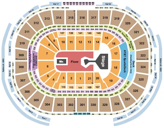 seating chart for TD Garden - Don Toliver - eventticketscenter.com