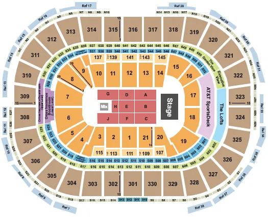 seating chart for TD Garden - Endstage 4 - eventticketscenter.com
