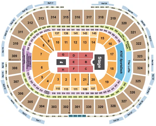seating chart for TD Garden - Endstage 4 - eventticketscenter.com