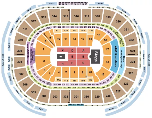 seating chart for TD Garden - Endstage 4 - eventticketscenter.com
