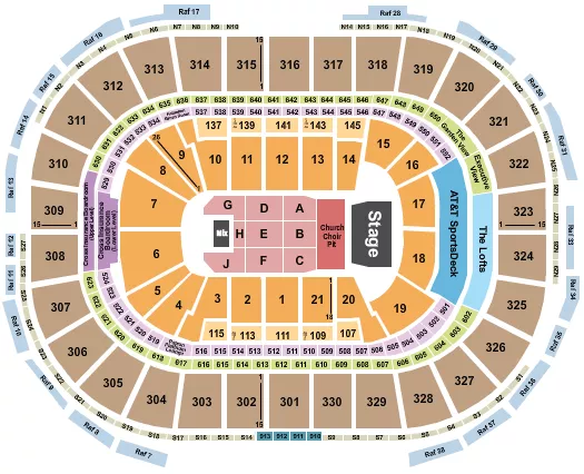 seating chart for TD Garden - Eric Church - eventticketscenter.com