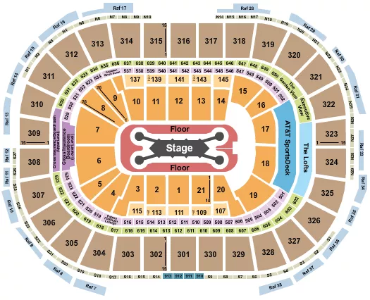 seating chart for TD Garden - Feid - eventticketscenter.com