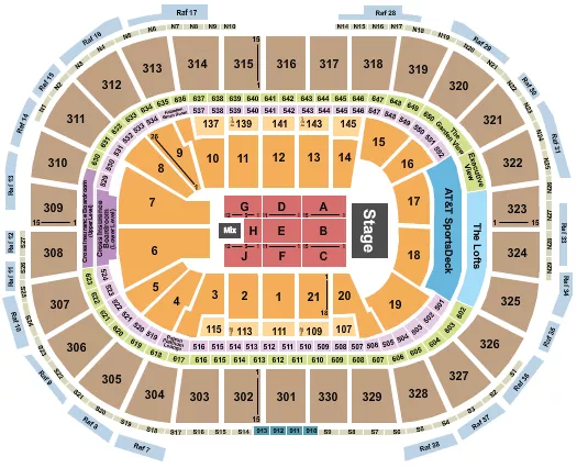 seating chart for TD Garden - Gabriel Iglesias - eventticketscenter.com