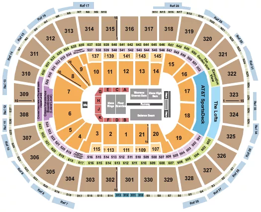 seating chart for TD Garden - Gold Over America - eventticketscenter.com