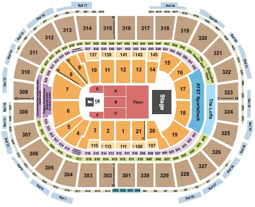 seating chart for TD Garden - Gracie Abrams - eventticketscenter.com