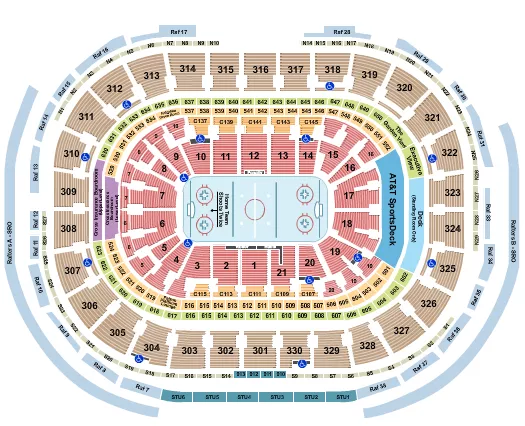 seating chart for TD Garden - Hockey Row - eventticketscenter.com