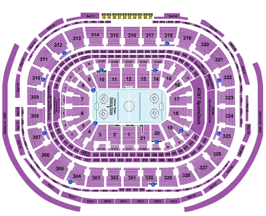 seating chart for TD Garden - Hockey Row - eventticketscenter.com