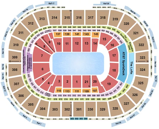 seating chart for TD Garden - Ice Skating - eventticketscenter.com