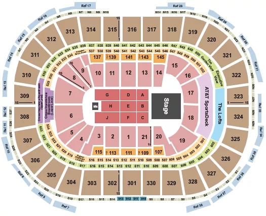 seating chart for TD Garden - Jingle Ball - eventticketscenter.com