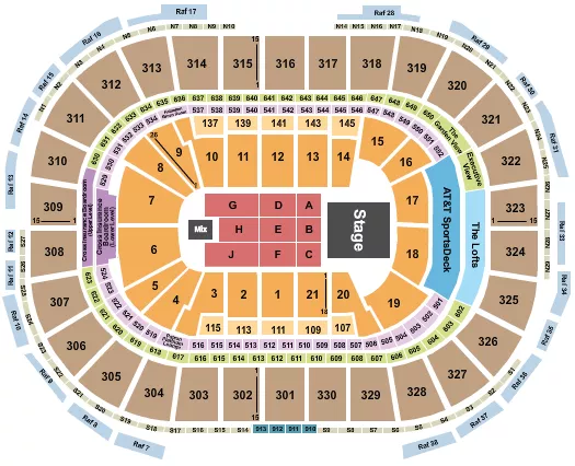 seating chart for TD Garden - Jingle Ball - eventticketscenter.com