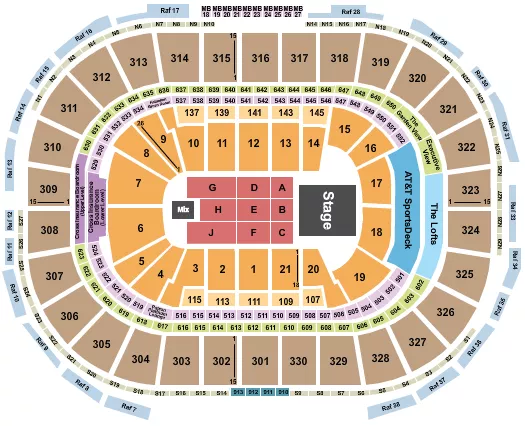 seating chart for TD Garden - Jingle Ball - eventticketscenter.com