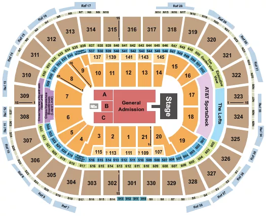 seating chart for TD Garden - Joji - eventticketscenter.com