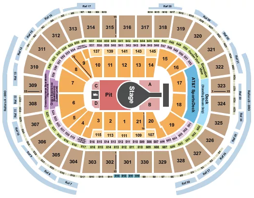 seating chart for TD Garden - Kacey Musgraves - eventticketscenter.com