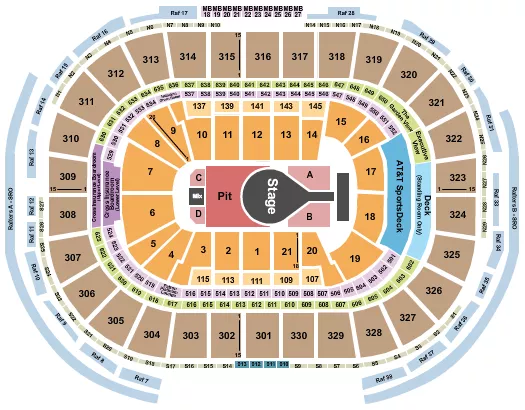 seating chart for TD Garden - Kacey Musgraves - eventticketscenter.com