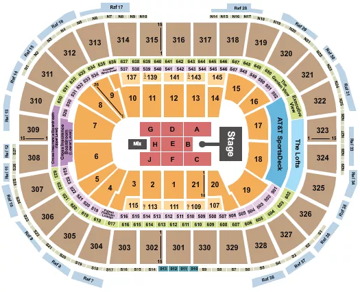 seating chart for TD Garden - Kali Uchis - eventticketscenter.com