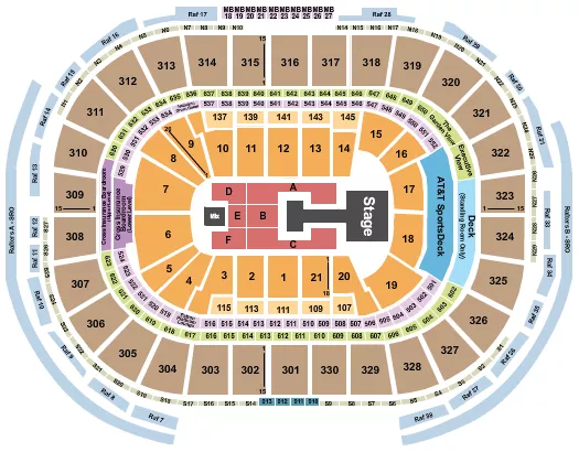 seating chart for TD Garden - Katseye - eventticketscenter.com