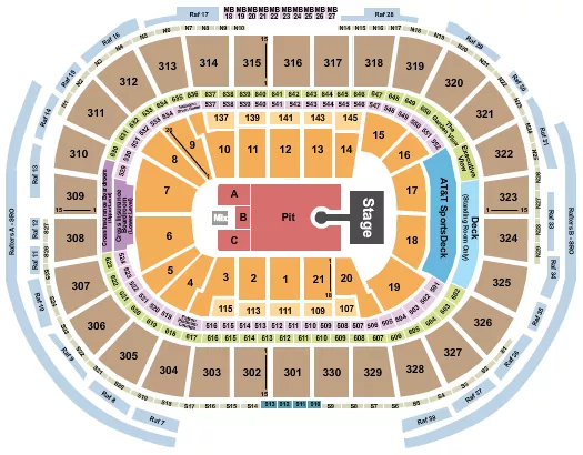 seating chart for TD Garden - Louis Tomlinson - eventticketscenter.com