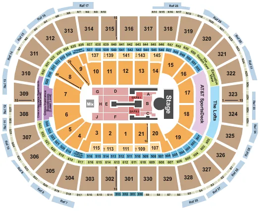 seating chart for TD Garden - Madonna 2 - eventticketscenter.com
