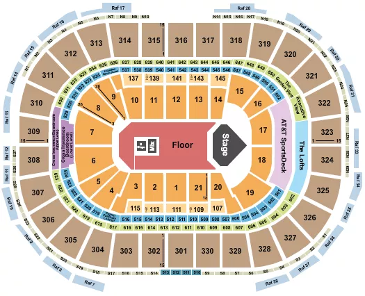 seating chart for TD Garden - Maneskin - eventticketscenter.com