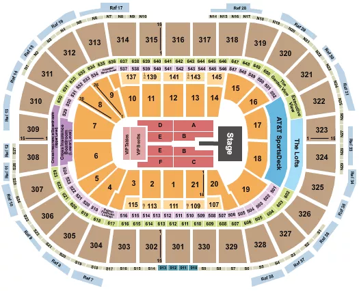 seating chart for TD Garden - Mary J. Blige - eventticketscenter.com