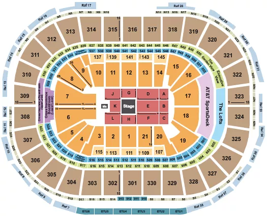 seating chart for TD Garden - Matt Rife - eventticketscenter.com