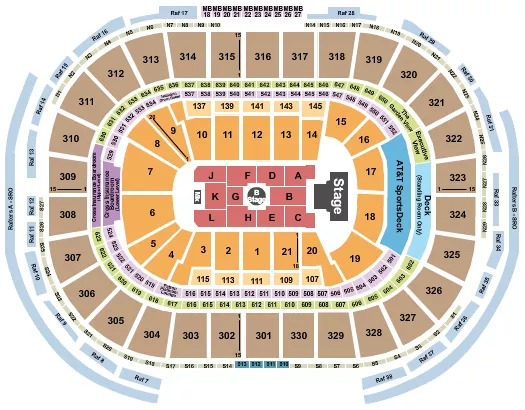 seating chart for TD Garden - Melanie Martinez - eventticketscenter.com