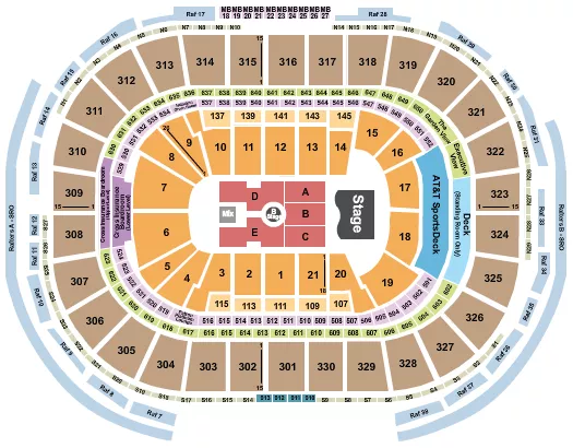 seating chart for TD Garden - Olivia Dean - eventticketscenter.com