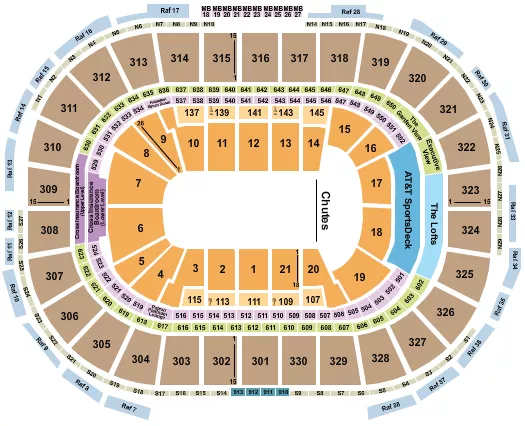 seating chart for TD Garden - PBR - eventticketscenter.com