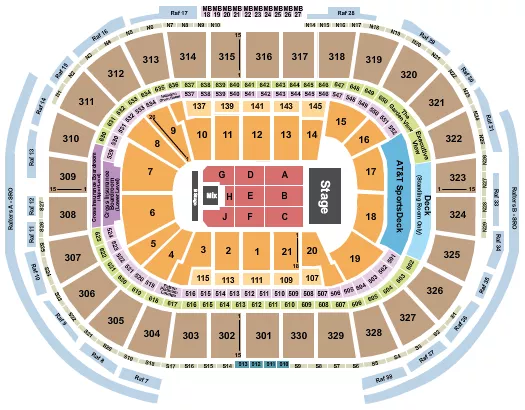 seating chart for TD Garden - Ricardo Arjona - eventticketscenter.com
