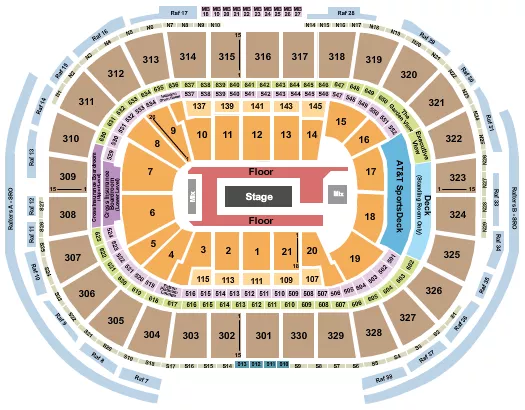seating chart for TD Garden - Rod Wave - eventticketscenter.com