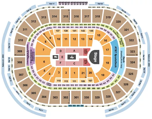 seating chart for TD Garden - Rosalia - eventticketscenter.com