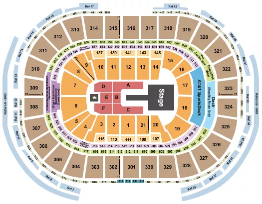 seating chart for TD Garden - Shakira - eventticketscenter.com