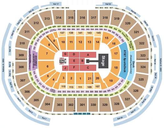 seating chart for TD Garden - Summer Walker - eventticketscenter.com