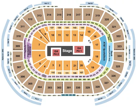 seating chart for TD Garden - TWICE - eventticketscenter.com
