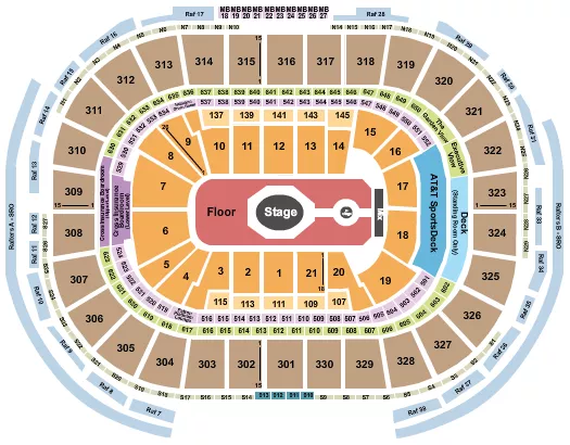 seating chart for TD Garden - Tame Impala - eventticketscenter.com