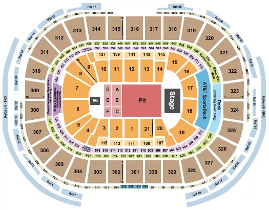 seating chart for TD Garden - The Strokes - eventticketscenter.com