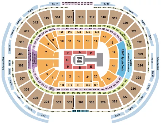seating chart for TD Garden - WWE Live - eventticketscenter.com
